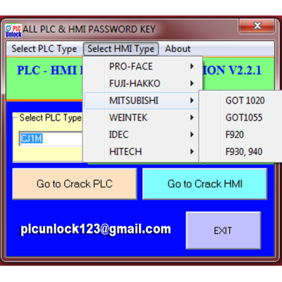 PLC-HMI Password Unlock service support